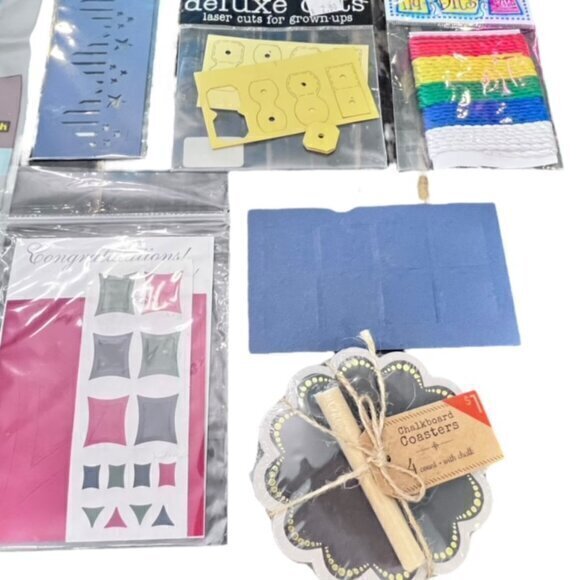 Craft Lot‎ Die Cuts Cording Hanging Strips Scrapbooking Card Embellishments - Picture 3 of 6